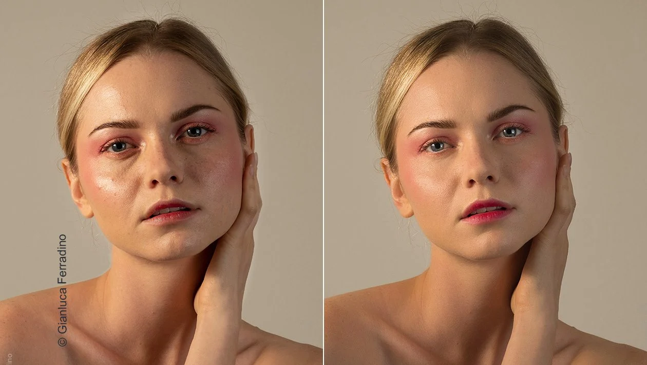 Avant retouche et après retouche